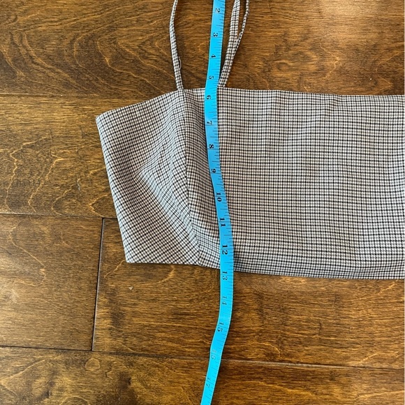 NWT House of Harlow 1960 Retro Brown Plaid Crop Top Size Medium - Picture 10 of 12